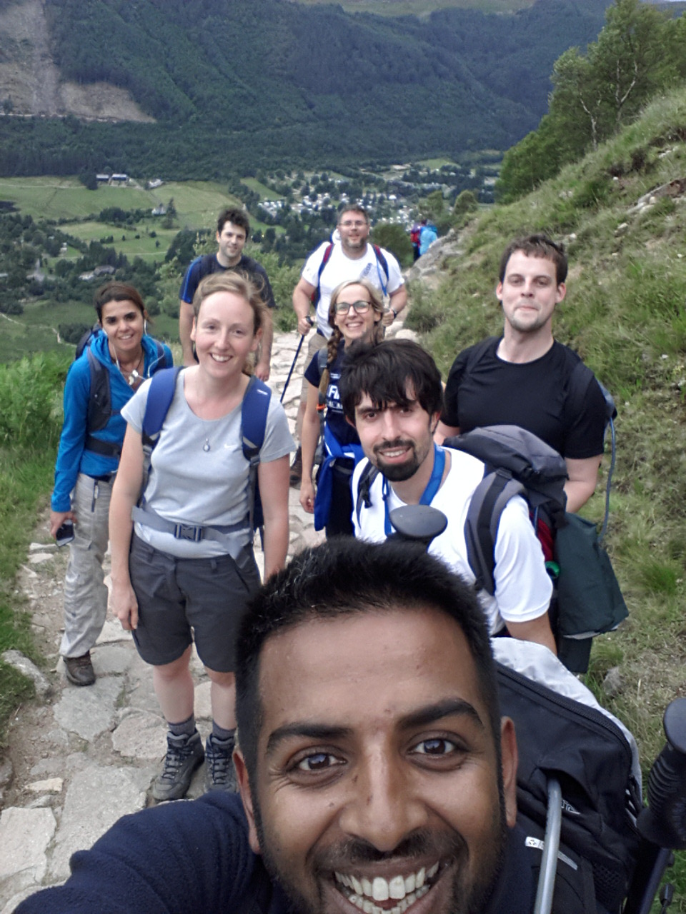 GeoPlace 3 peaks team ascend the mountain